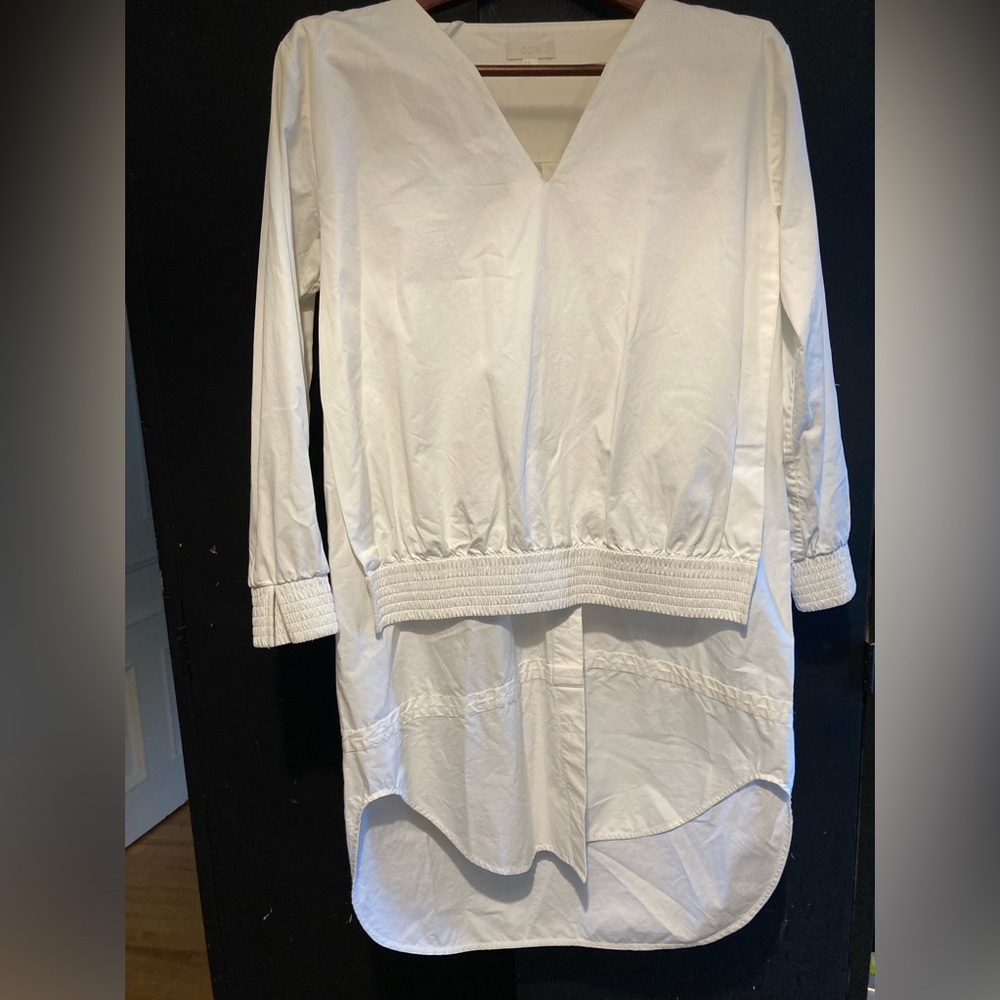cos cute blouse/ shirt/ cotton / long style/ size 8